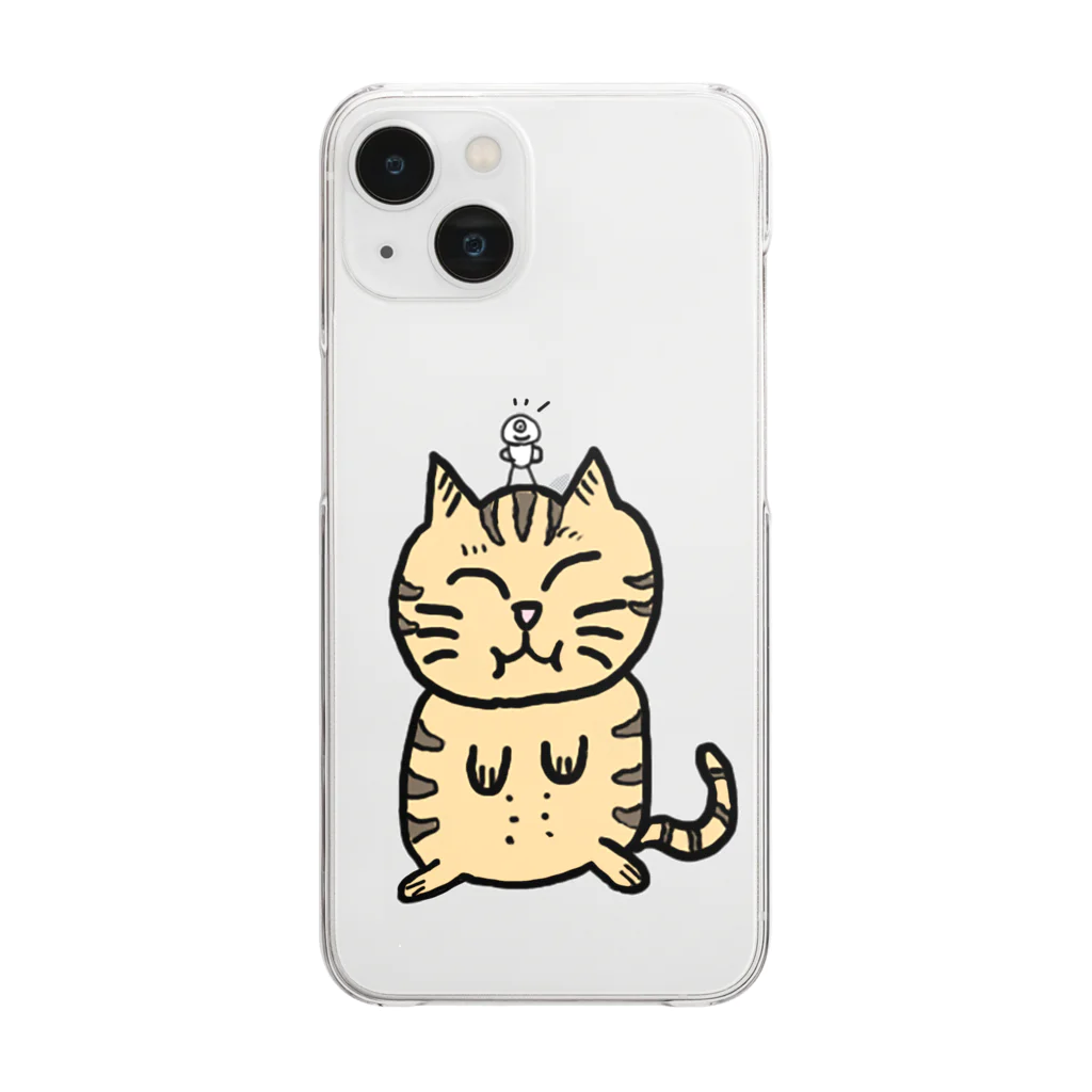 studio_tokkeのてんちゃん Clear Smartphone Case