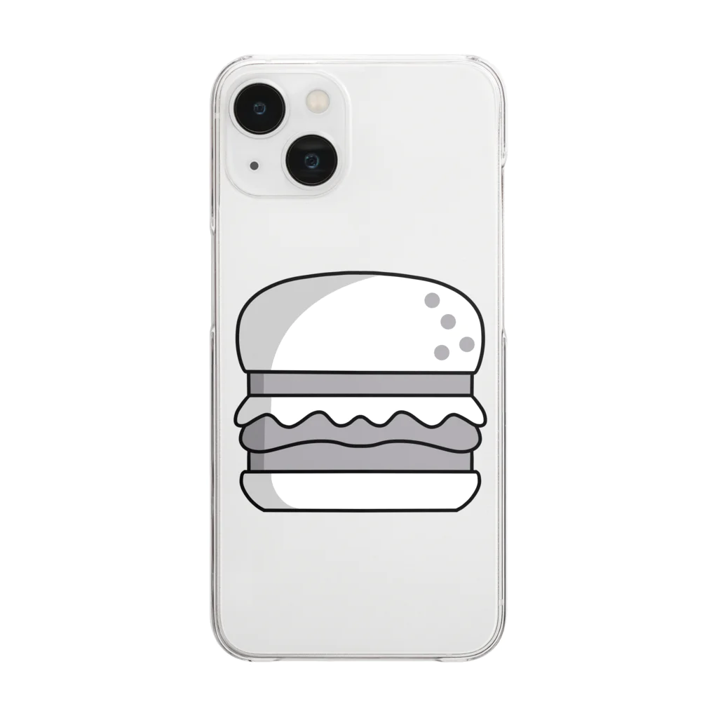 DULLのハン・バーガー Clear Smartphone Case