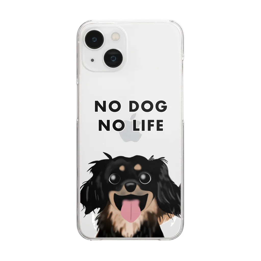 わかばックス工房のNO DOG NO LIFE ♡ クリアスマホケース