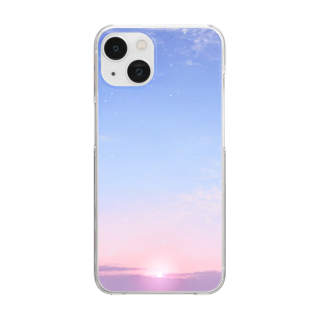 佐栁（さなぎ）の夕空 Clear Smartphone Case