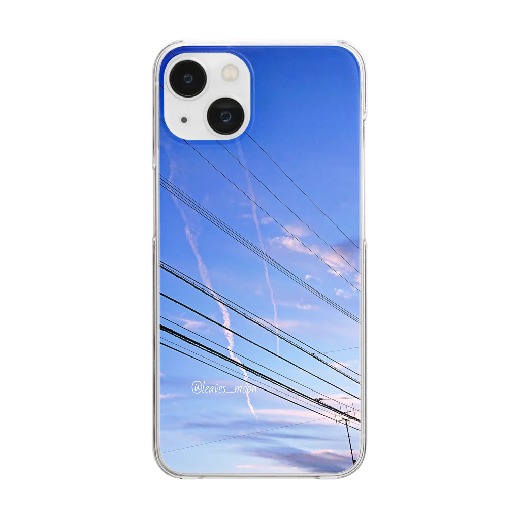 葉月の電柱のある風景 A Clear Smartphone Case