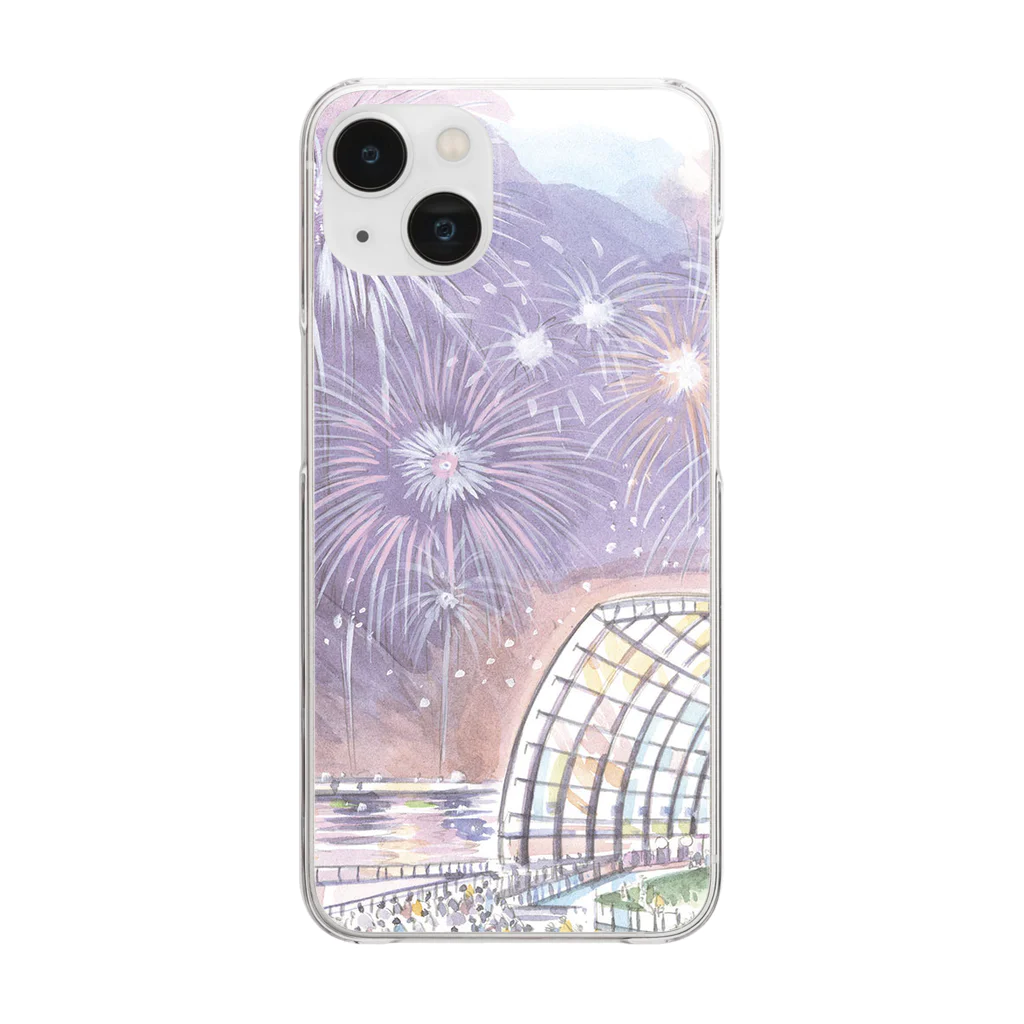 いわきひとまち百景のいわきひとまち百景　小名浜花火大会 Clear Smartphone Case