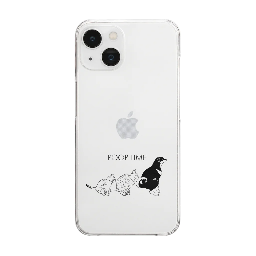 早朝健康家族のPOOP TIME Clear Smartphone Case