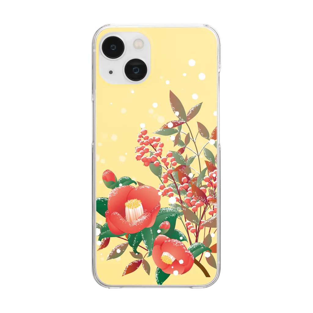 orange_honeyの椿 Clear Smartphone Case