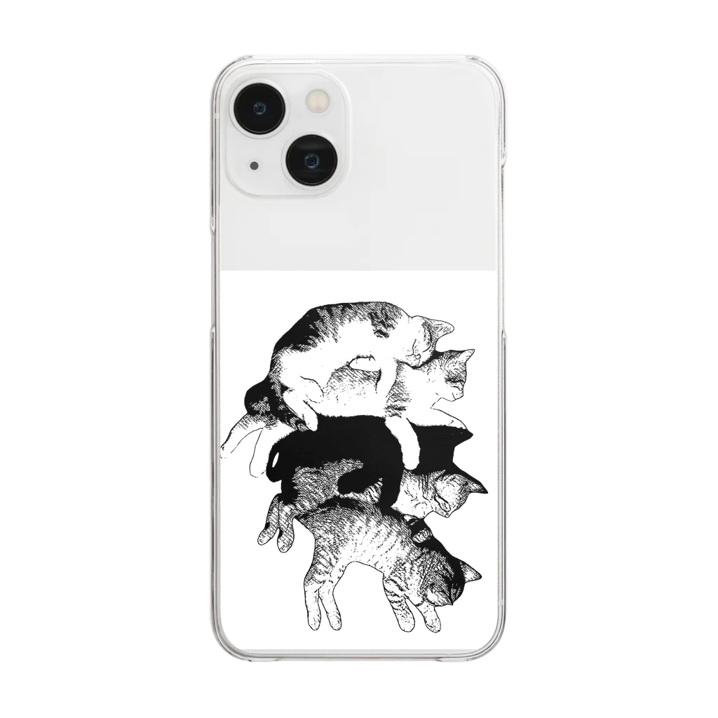 猫王国のすやすや2 Clear Smartphone Case