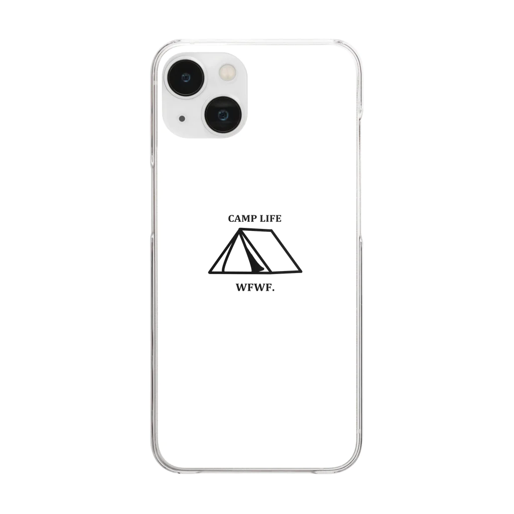 WFWF.のiPhoneケースCAMPLIFE Clear Smartphone Case