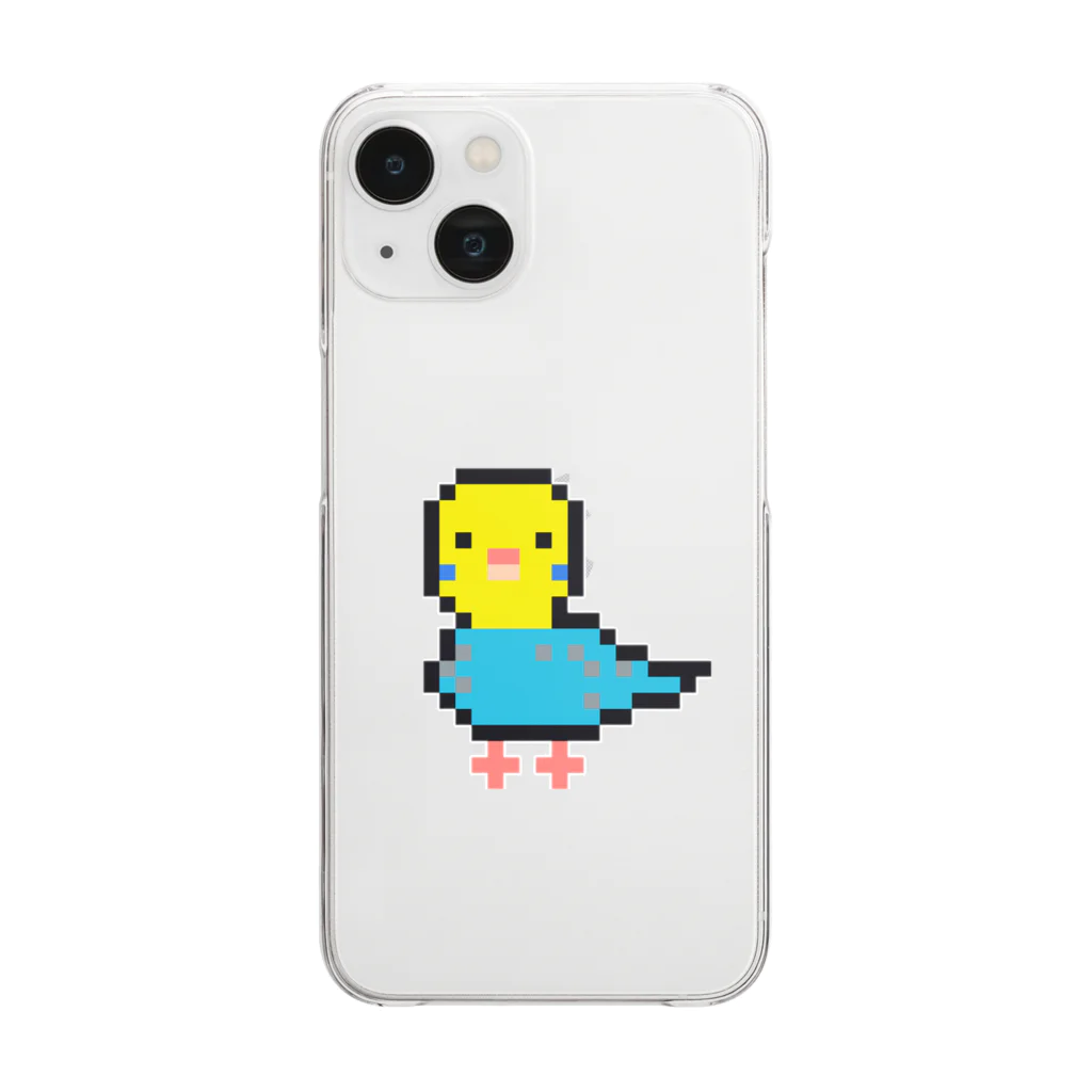 FROG FISH SHOPのことりのチロちゃん〜ドット絵〜 Clear Smartphone Case