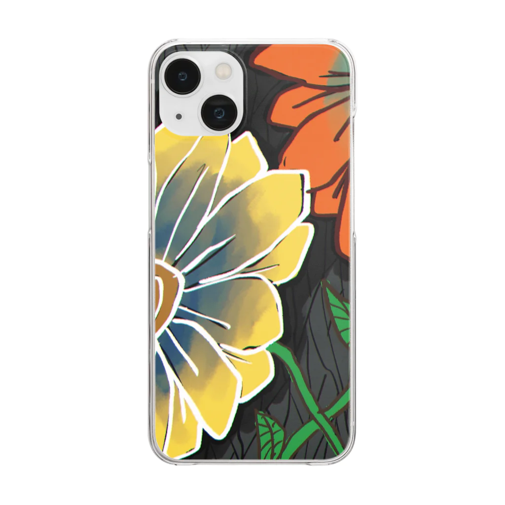 SN-storeの花 Clear Smartphone Case