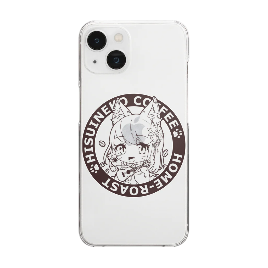 Hisuineko Coffeeの翡翠猫（Hisuineko Coffee）のグッズ Clear Smartphone Case