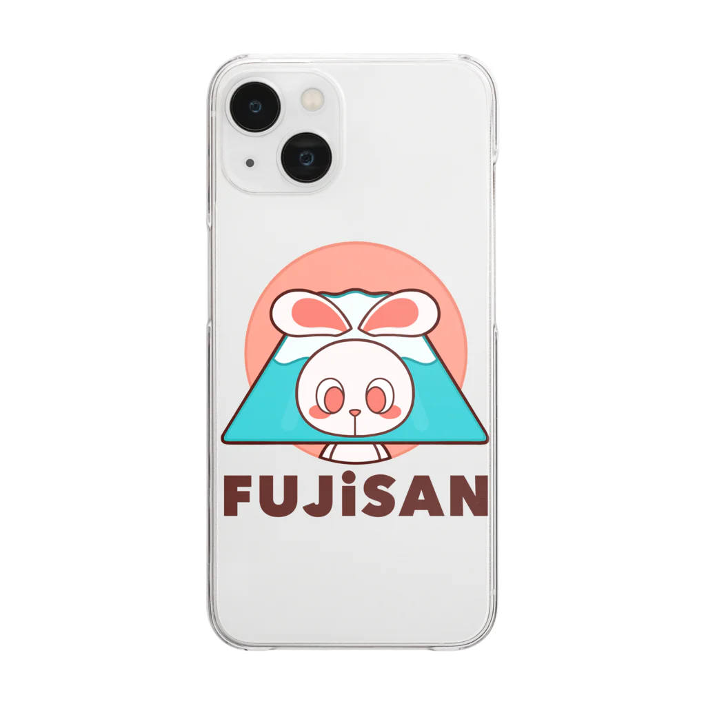 レタ(LETA)のぽっぷらうさぎ(FUJISAN) Clear Smartphone Case