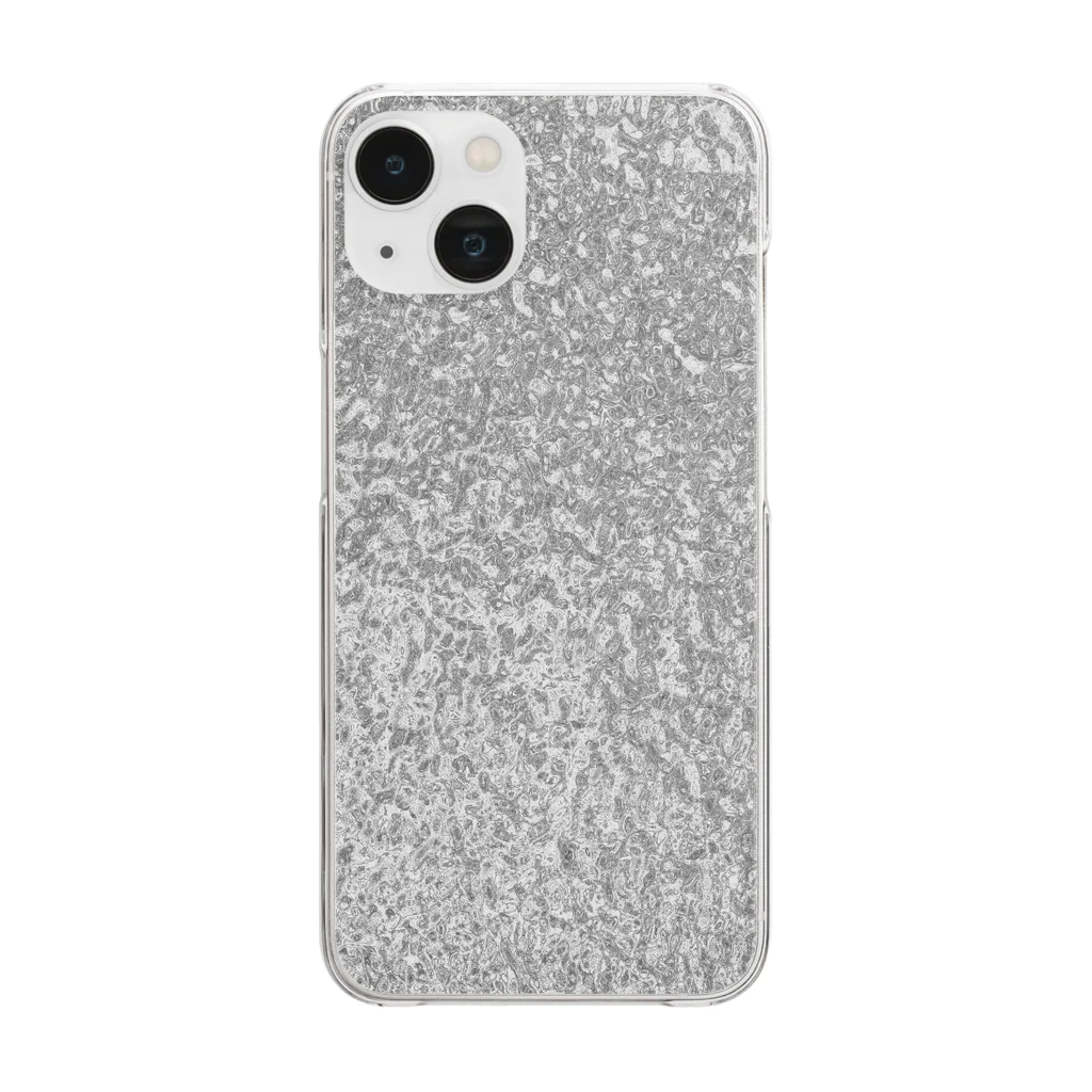 Crystal_Flower_GardenのShining Silver Clear Smartphone Case