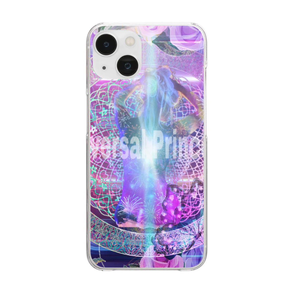 💖宇宙整体♪🌈♪こころからだチャンネル♪💖のuniversal Princess 曼荼羅 Clear Smartphone Case