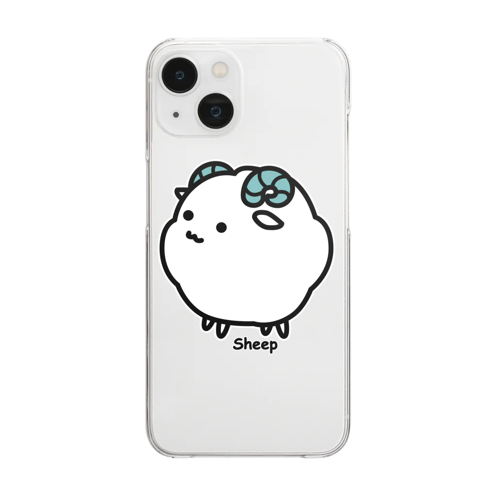 yuccoloのふわもこひつじ Clear Smartphone Case