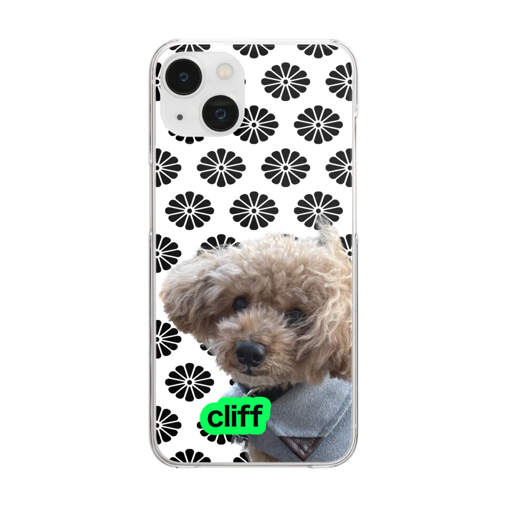 cliff★KIMAMAの愛犬cliff君 Clear Smartphone Case