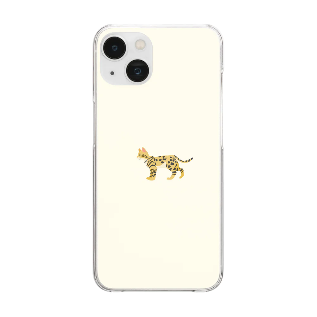 orange_honeyの猫1-12 ベンガル猫 Clear Smartphone Case