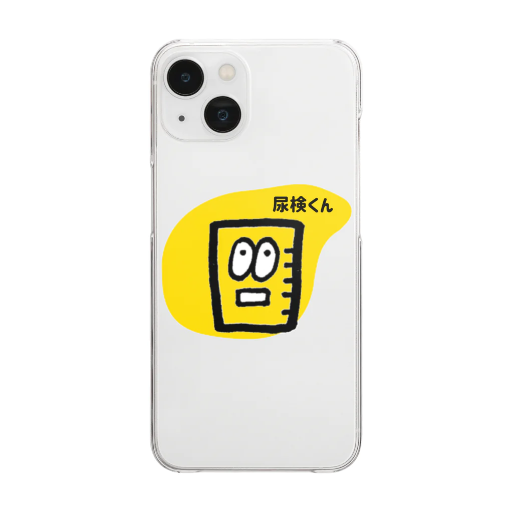 tORInoEの尿検くん Clear Smartphone Case