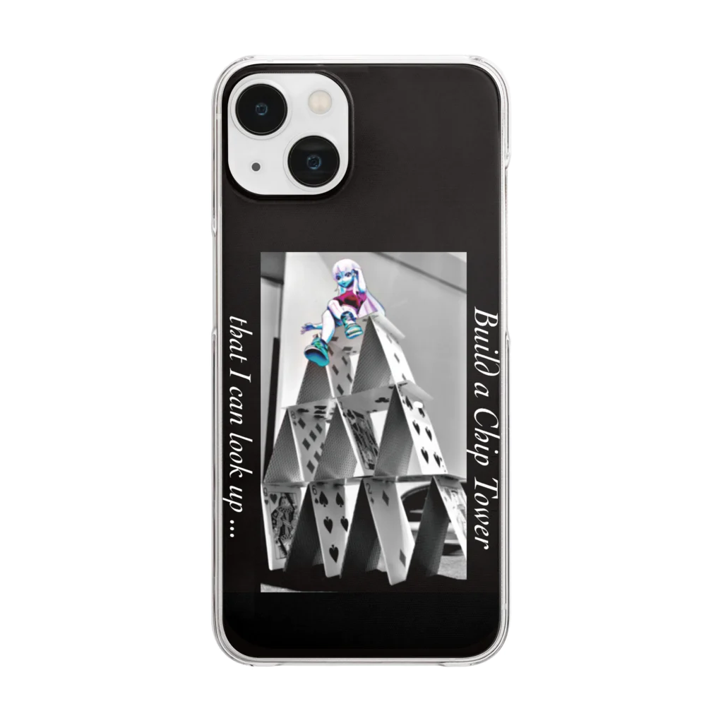 num_OROCHIのBuild a Chip Tower that I can look up...【ポーカー】 Clear Smartphone Case