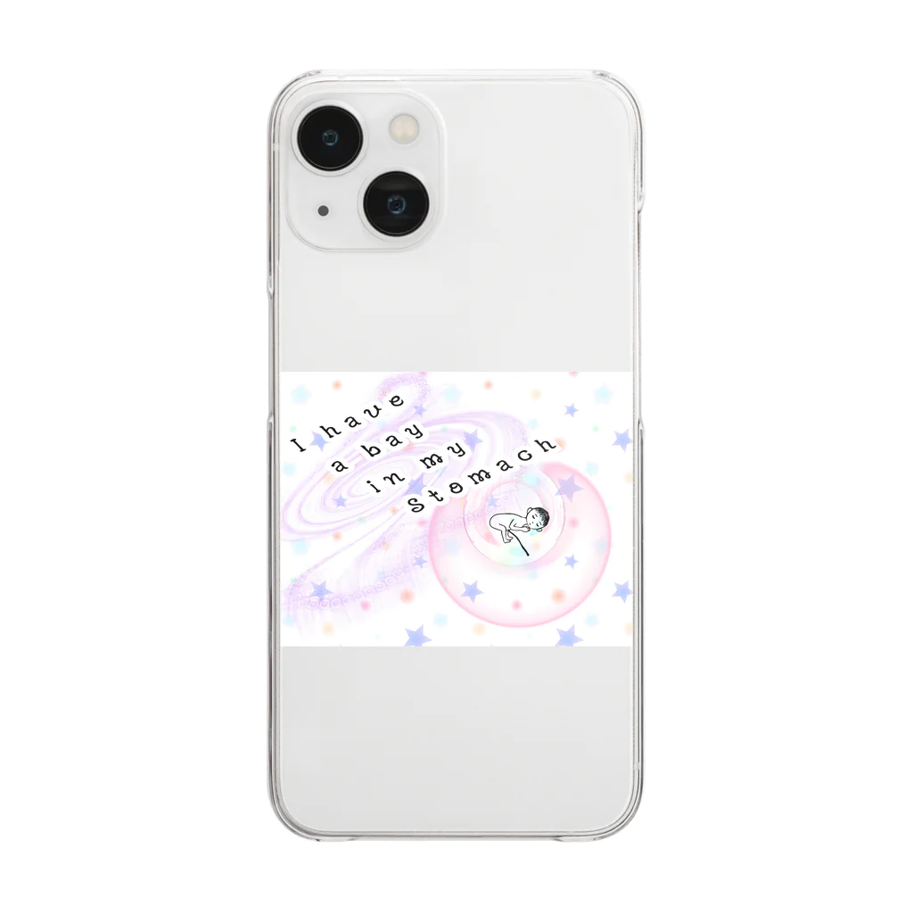 Ｒinkの妊婦さんに優しくしてください🙇‍♀️ Clear Smartphone Case