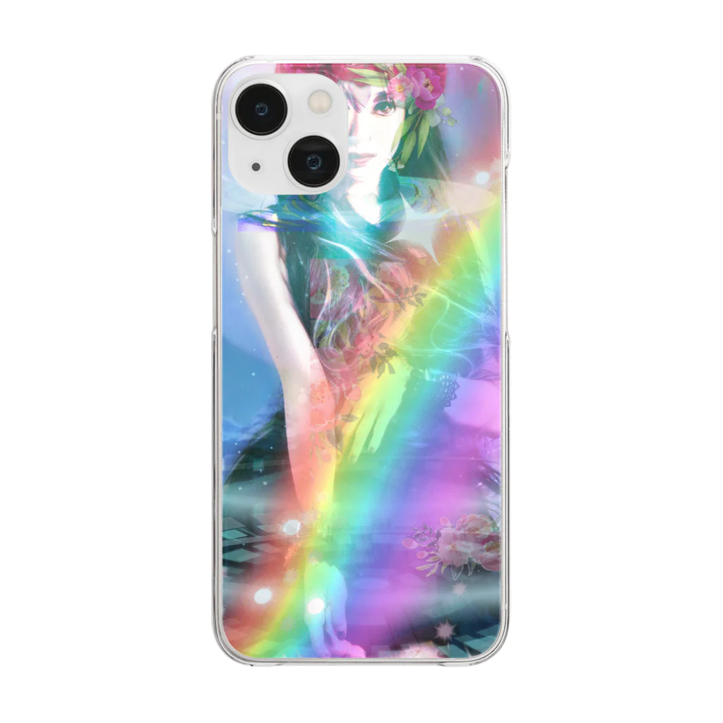 💖宇宙整体♪🌈♪こころからだチャンネル♪💖のuniversalPrincess healing rainbow Clear Smartphone Case