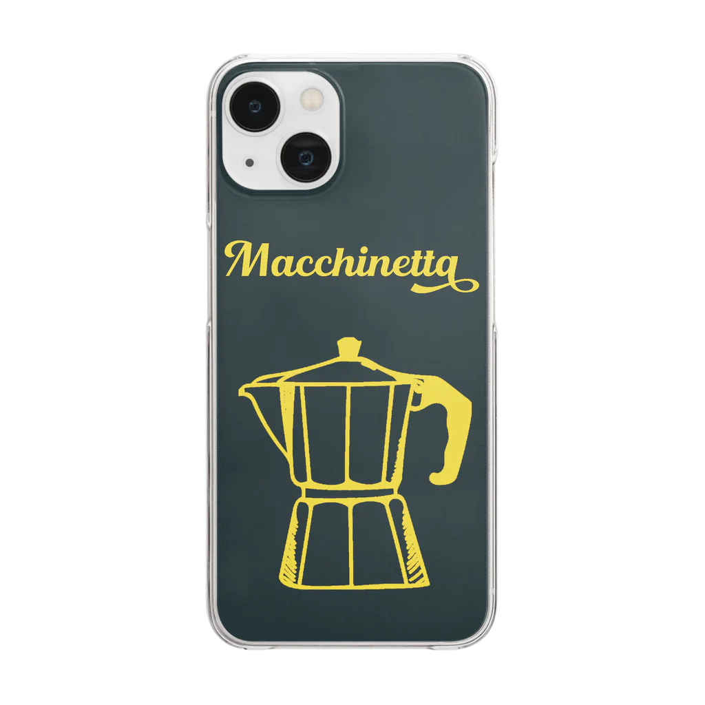 かえる商店のmacchinetta yellow Clear Smartphone Case