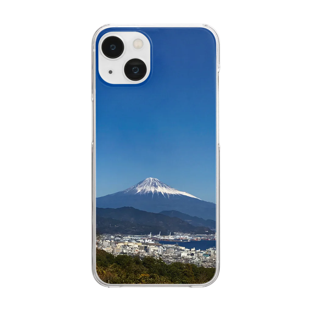 hiro_16banの富士山のiPhoneケース クリアスマホケース