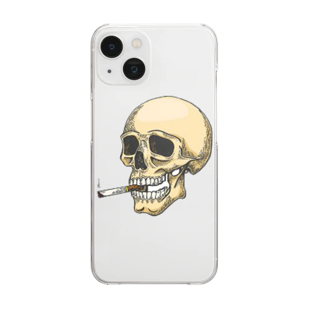 Happy the JP 420のweed Skeleton Clear Smartphone Case