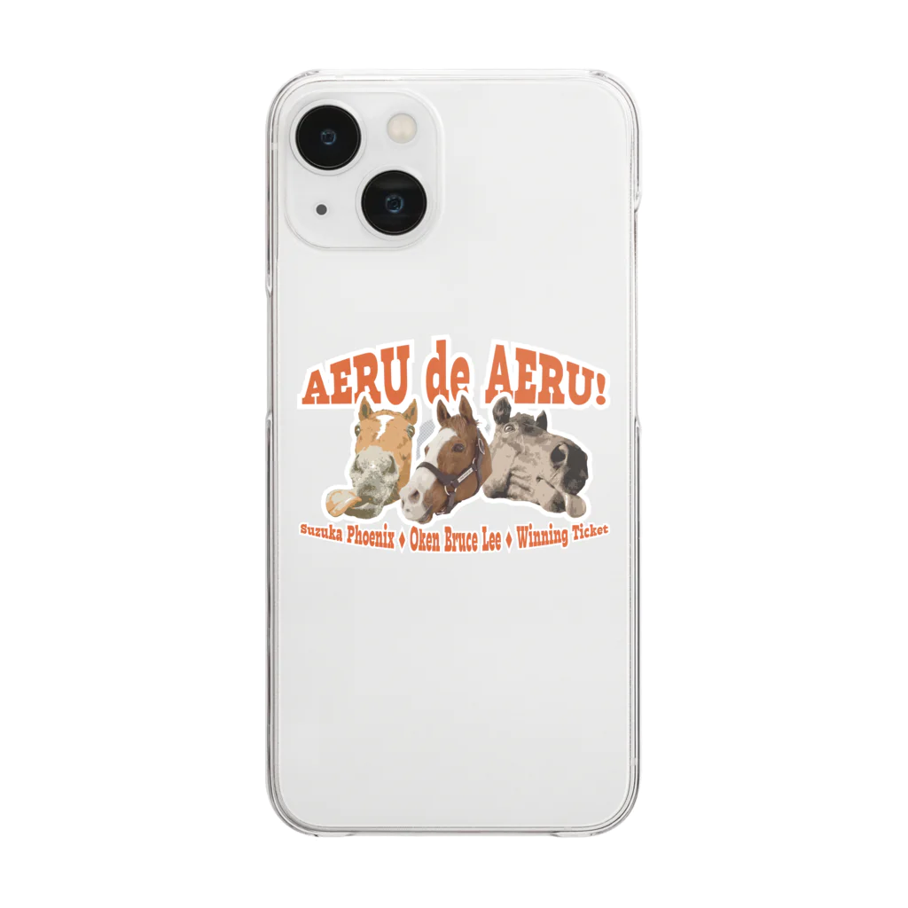 Loveuma. official shopのAERU de AERU! Clear Smartphone Case