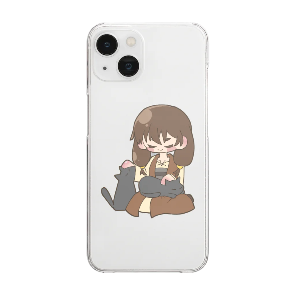 ラスフィルツのおうちのねこちゃんとラスフィルツ Clear Smartphone Case