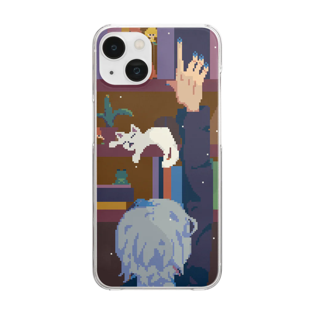 リトとリスの秘密基地のShh(お静かに) Clear Smartphone Case