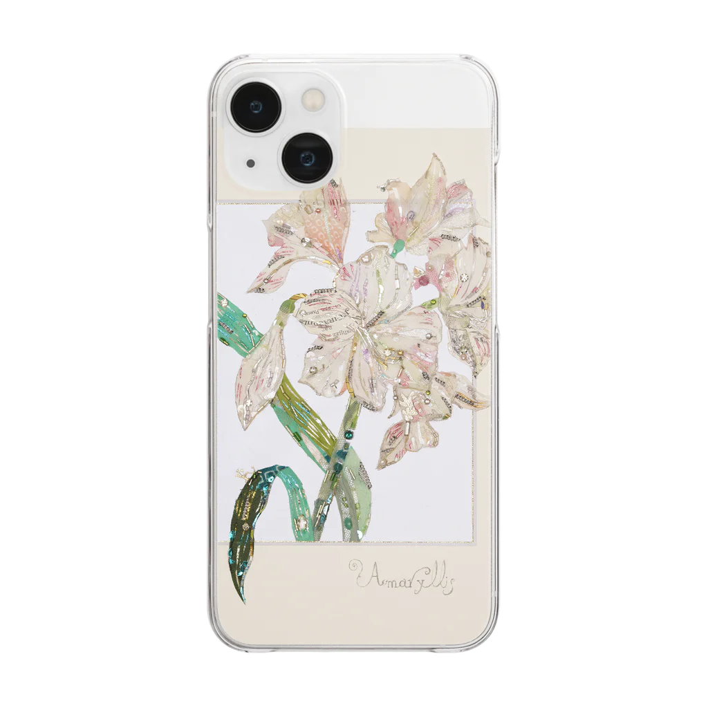 YOKO HASEGAWA　のアマリリス Clear Smartphone Case