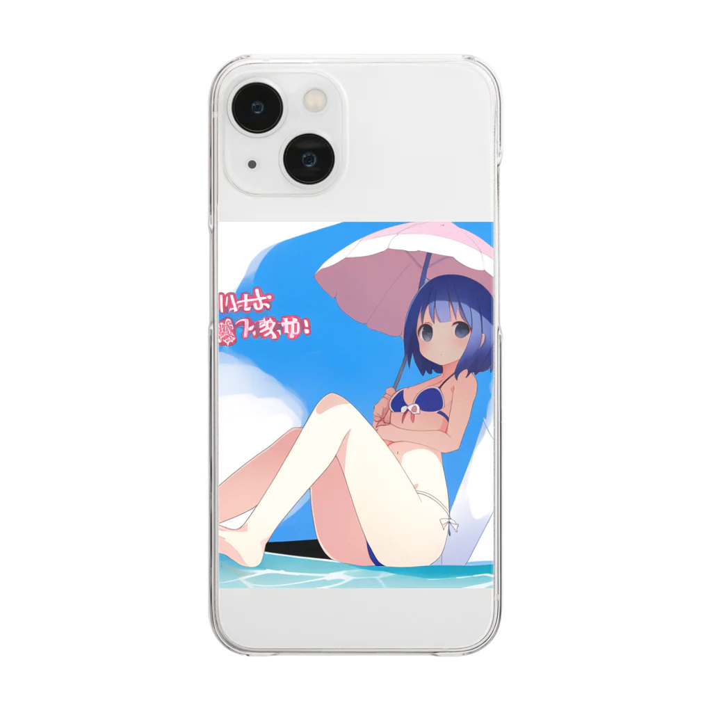 orubotの夏好き子２【一点限り】 Clear Smartphone Case