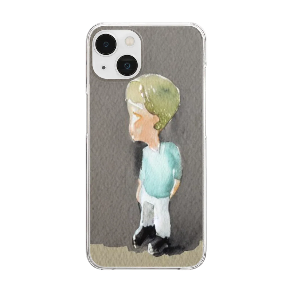 broccoli-の男 Clear Smartphone Case