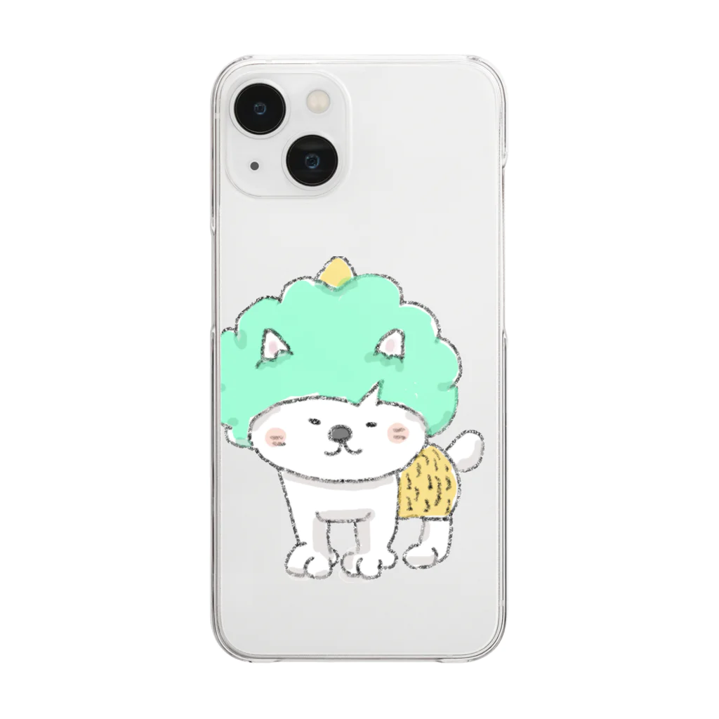 N.W.PIENIのもくもく頭の鬼猫さん Clear Smartphone Case