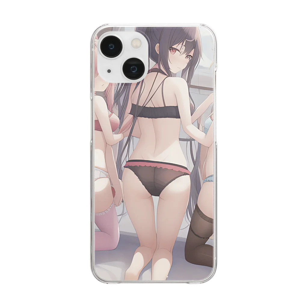 ユニ姫（個人販売）のハーレムロリエッチ♡ Clear Smartphone Case