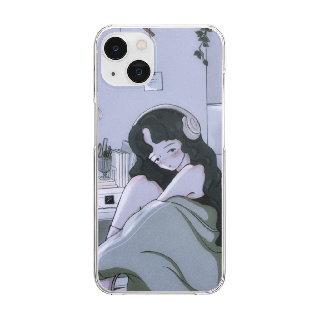 01-の見ないで...ちゃん Clear Smartphone Case