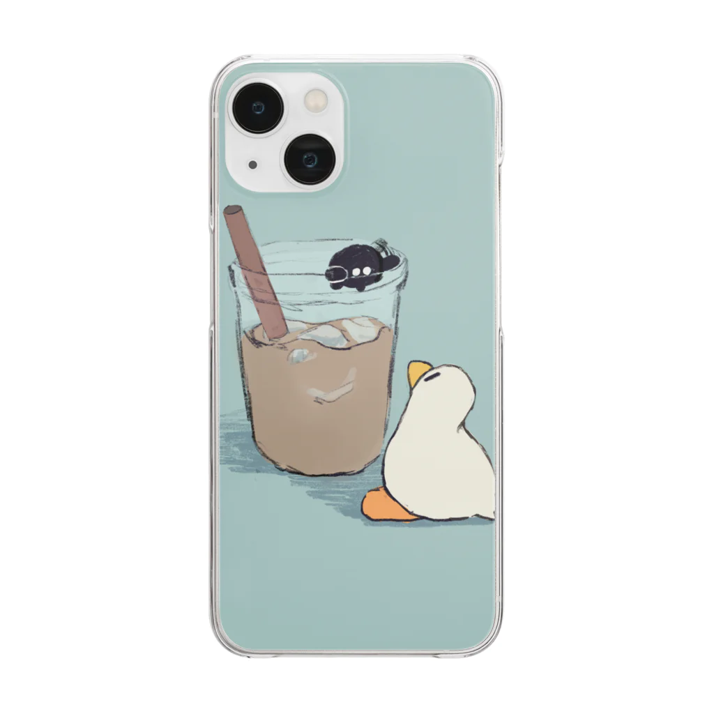 ちいこあひるSHOPのちいこあひる(タピオカ) Clear Smartphone Case