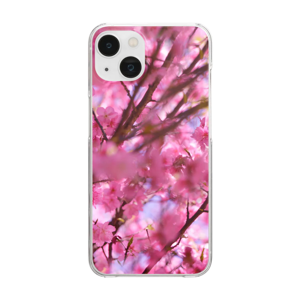 orange_honeyの桜90 Clear Smartphone Case