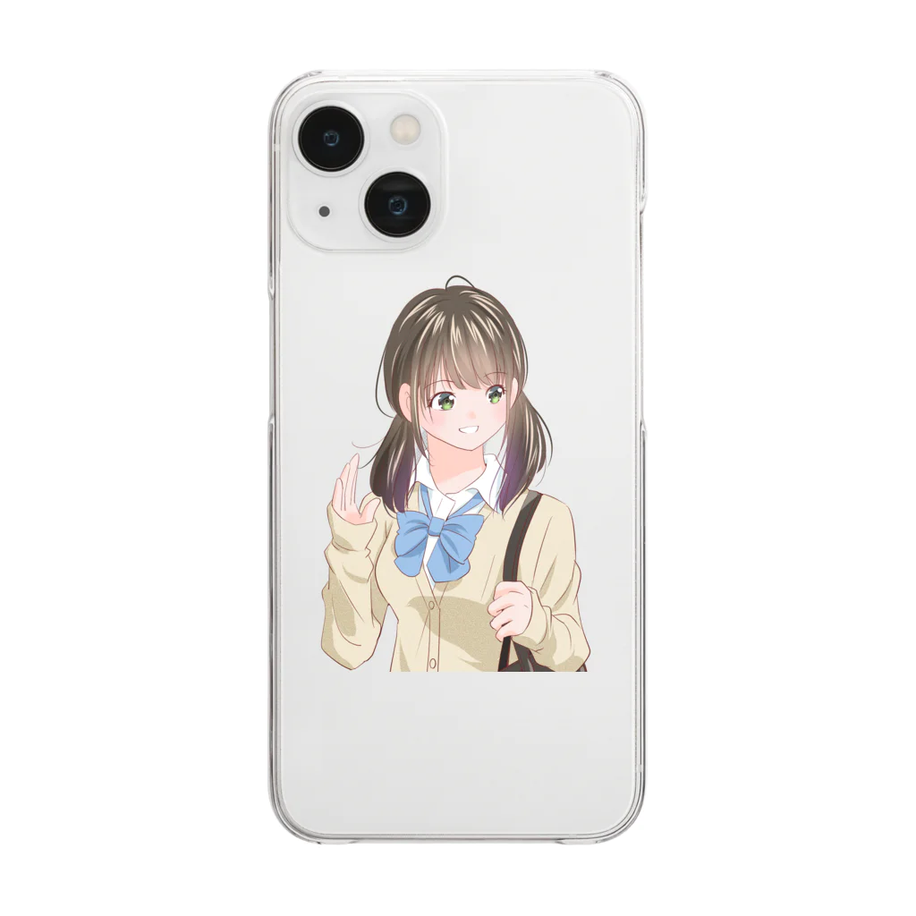 yanchikiのオリキャラグッズ店の高円寺あおい Clear Smartphone Case