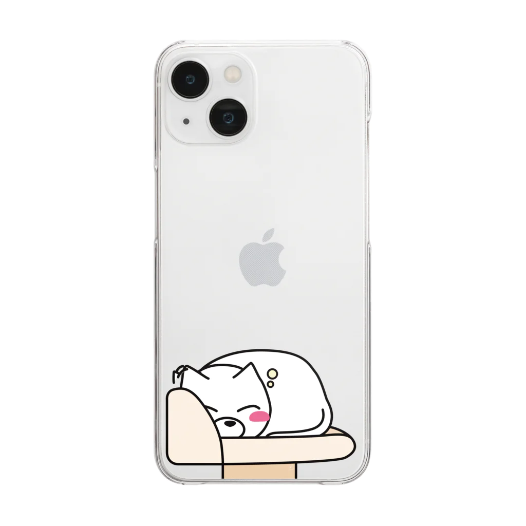 BADCAT GOODS SHOPのキャットタワーのてっぺん Clear Smartphone Case