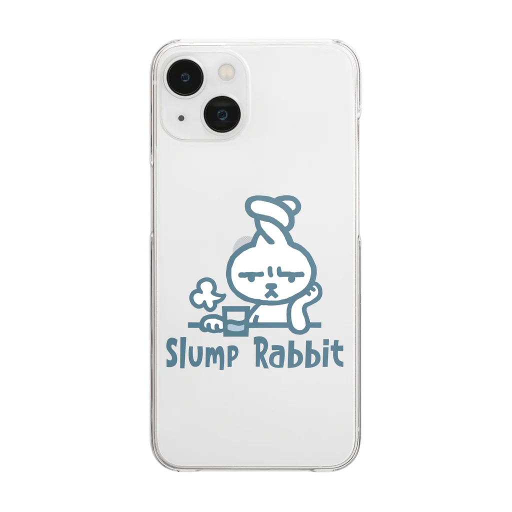 SU-KUのSlump Rabbit クリアスマホケース