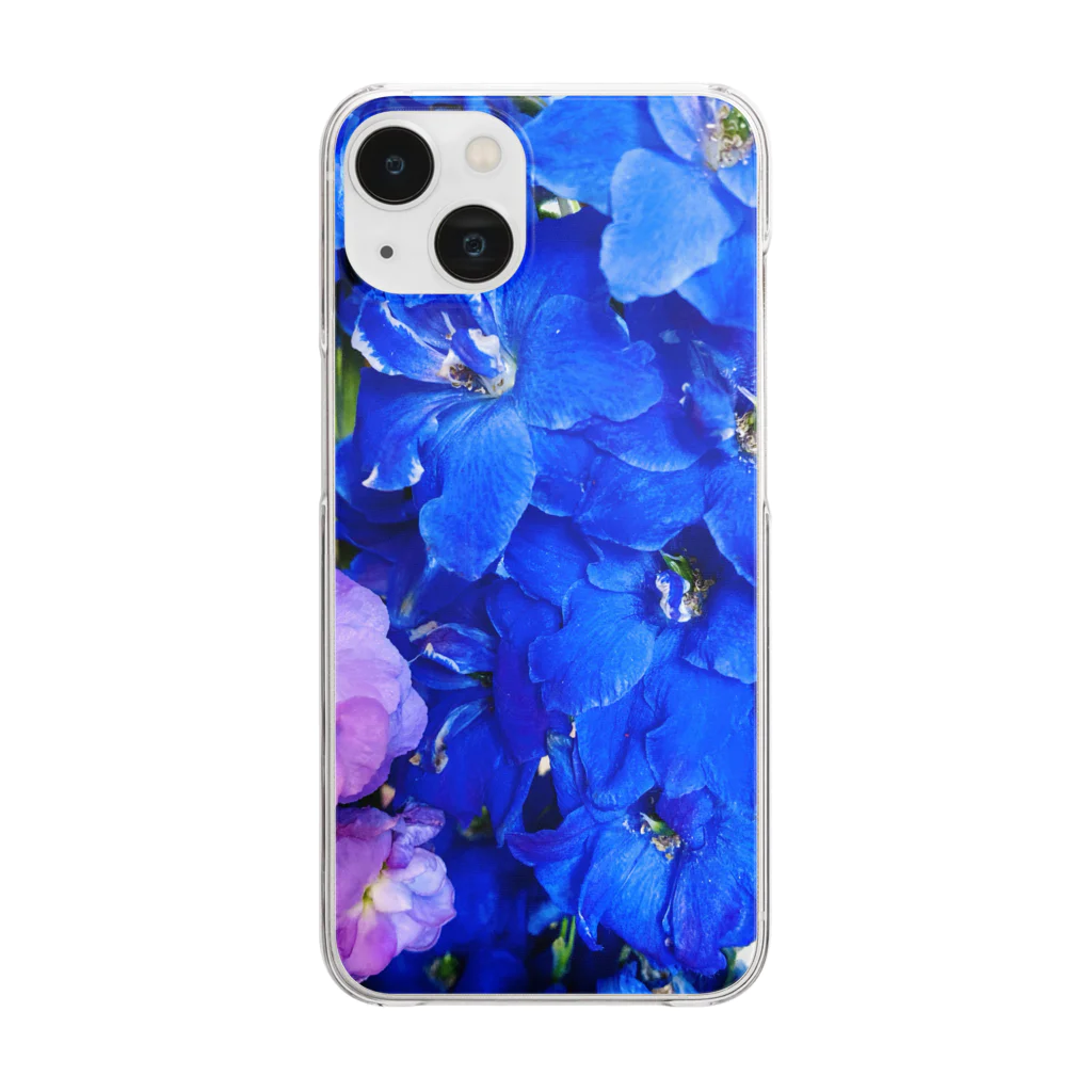 ohkの Blue Blue Blue Clear Smartphone Case