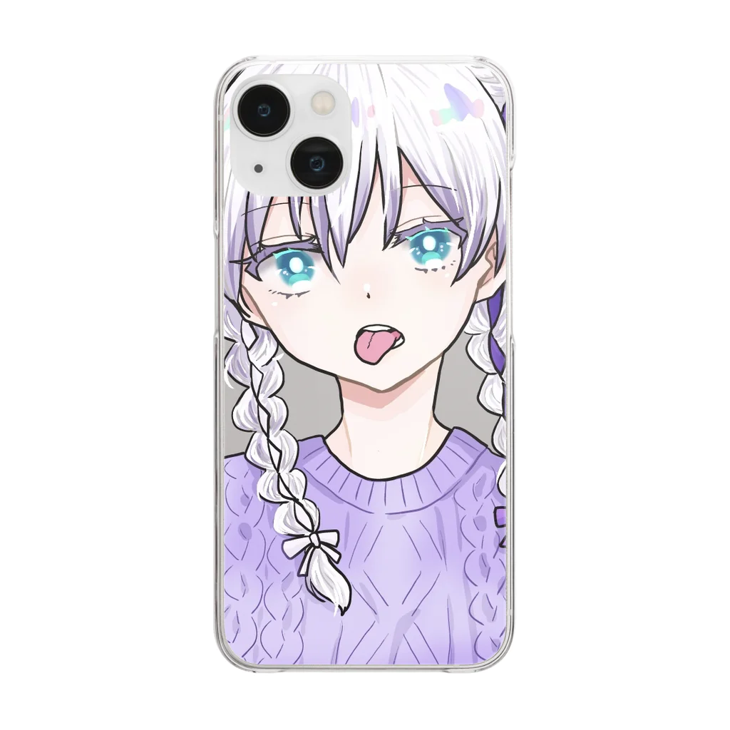 ジンギスカン食堂の創作女子 Clear Smartphone Case