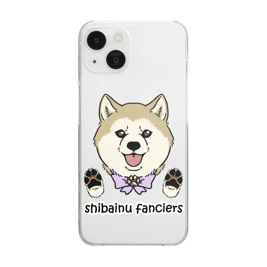 豆つぶのshiba-inu fanciers(シニア柴) Clear Smartphone Case