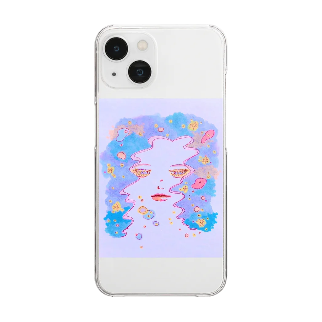 塩バターの昼下がりに夜の女神 Clear Smartphone Case