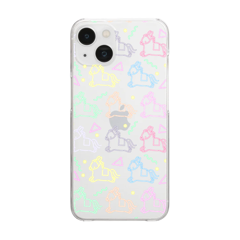 たまこのネオン枠番 Clear Smartphone Case