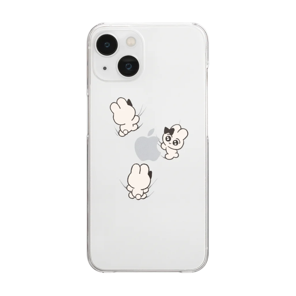 げんぴょんのよじよじ Clear Smartphone Case