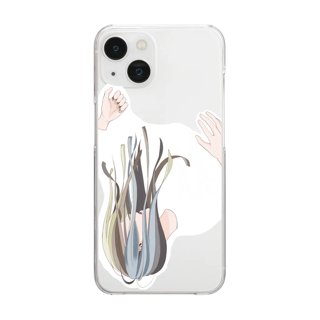 ましば@ShiShi-染沁-の惹かれる髪 Clear Smartphone Case