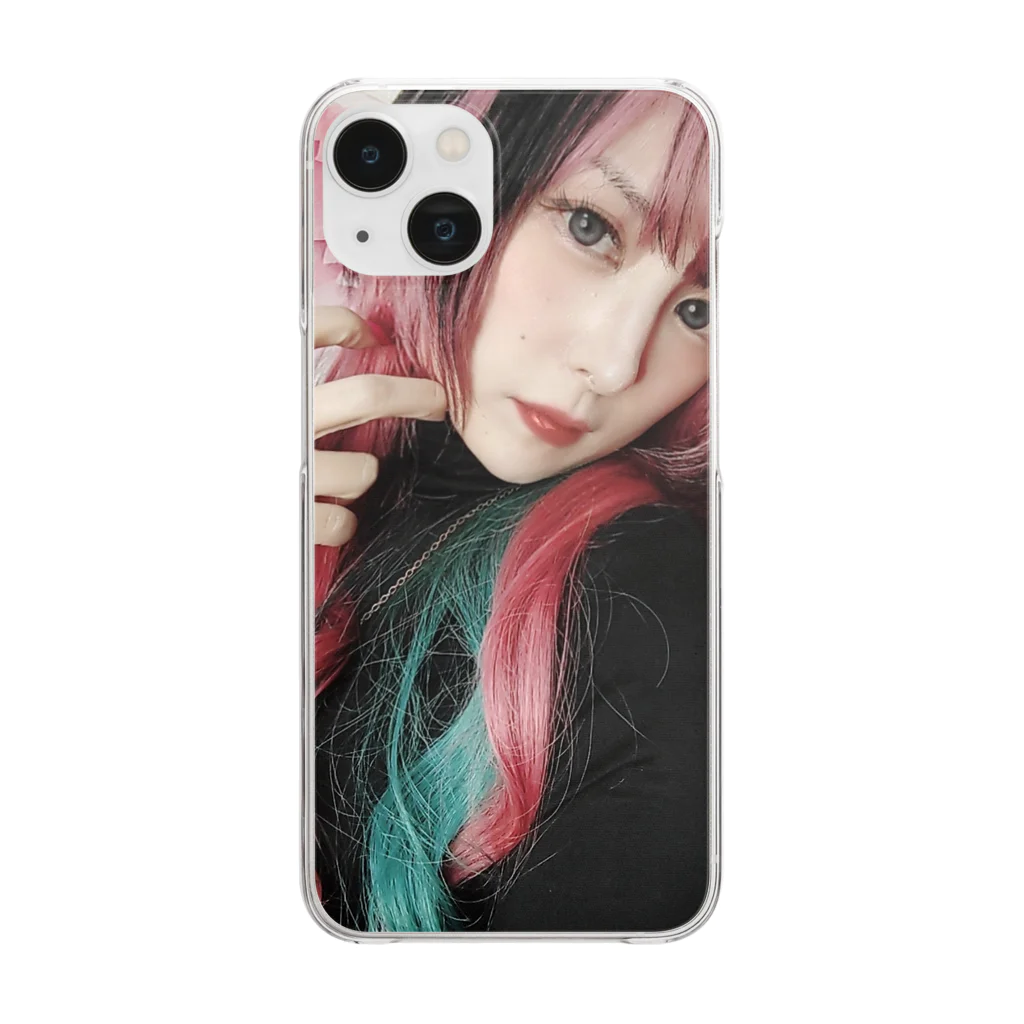 ねこみみサマンサの猫耳様が長髪になったってよ。 Clear Smartphone Case