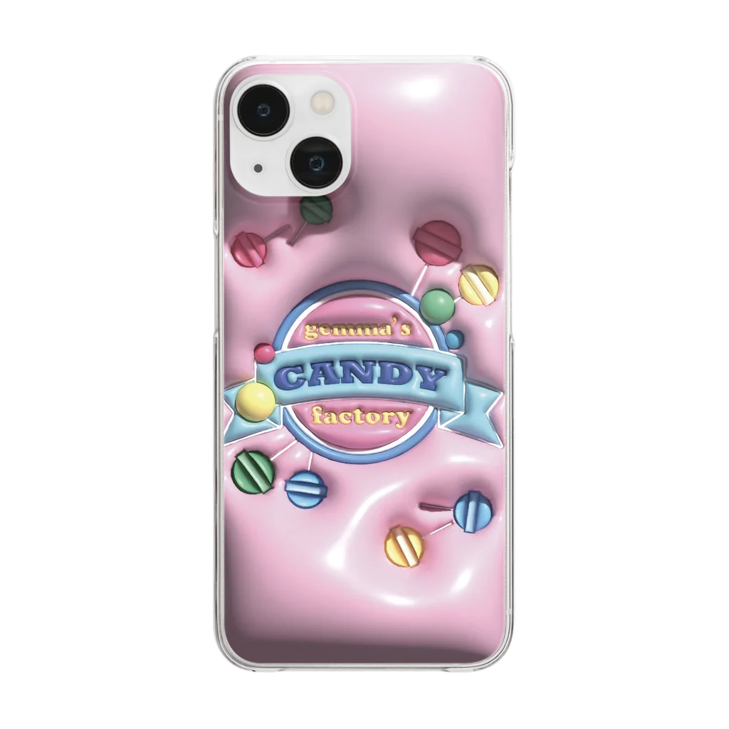 gemma's CANDY factoryの🍬gemma's CANDY factoryロゴグッズ🍭 Clear Smartphone Case