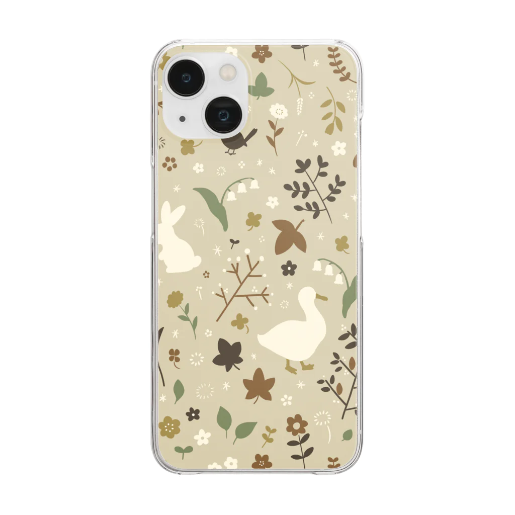 継続支援プラスタのnatural Clear Smartphone Case